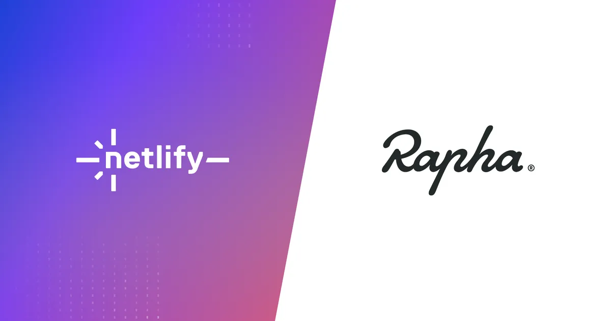 Netlify a ��And Rapha logos